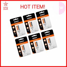 Dailywebdeals 721535198887 Reach Dentotape Waxed Dental Floss Tape 6-pack Extra Thick 600 Yds Plaque Rem