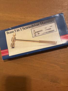 Dayton Hudson 400403794009 Brass 5 In 1 Screwdriver Hammer New Unopened Sealed Free Shipping