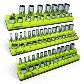Dtt001 Deathtrap Tools Magnetic Socket Organizer - Metric Sizing Pack Of 3 Organizers For