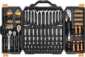 Dekopro 313048924956 192 Piece Mechanics Tool Set Socket Wrench Plastic Storage Case With Auto R