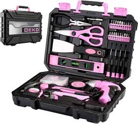 Dekopro 689999991362 Pink Tool Set For Women Ladys Home Repairing Kit