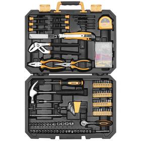 Dekopro 711639923683 Deko 196 Piece Tool Set General Household Hand Kit With Rip Claw Hammer