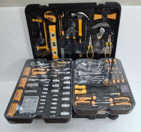 Rf-06082019 Dekopro 258 Piece Tool Kit Hand Set With Rolling Mechanic Case Trolley Portable
