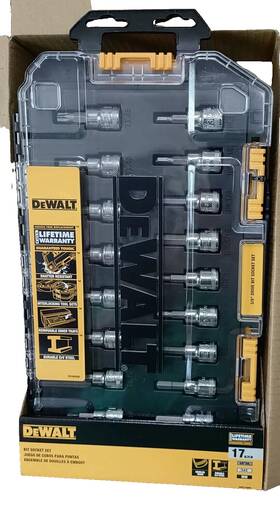 Dwmt73806 Dewalt 076174738063 17 Piece 3/8 Inch Drive Bit Socket Set With Case