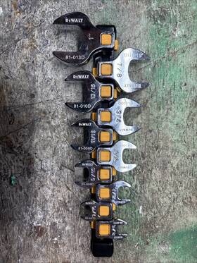 Dwmt75425osp Dewalt 076174754254 38 Drive 10pieces Crowsfoot Wrench Set