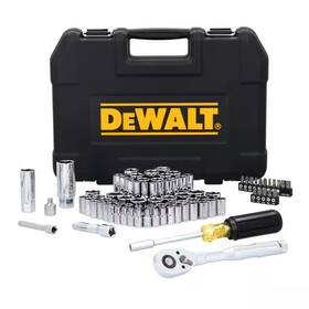Dewalt 313041331324 1/4 Inch And 3/8 Drive Sae Metric Mechanics Tool Set 84-piece With Carr