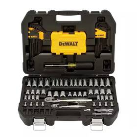 Dewalt 313091086083 1/4 Inch X 3/8 Drive Polished Chrome Mechanics Tool Set 108-piece