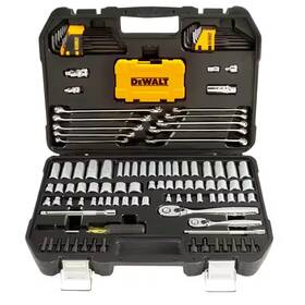 Dewalt 445021083060 1/4 Inch X 3/8 Drive Polished Chrome Mechanics Tool Set 142-piece