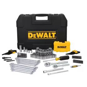 Dewalt 705353943287 1 4 In And 3 8 Drive Sae Metric Mechanics Tool Set 142 Piece With