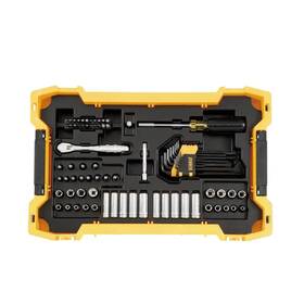 Dewalt 711181141603 1/4 Inch And 3/8 Drive Mechanics Tool Set With Toughsystem Trays 131-piece