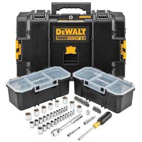 Dewalt 885911742023 Tougchsystem 2.0 3/8 Inch Drive Sockets Chrome Mechanics Tools Set 53-piece