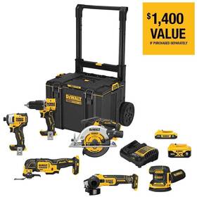Dckts681d1p1 Dewalt Us 20-volt Max Toughsystem Lithium-ion 6-tool Cordless Combo Kit