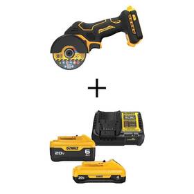 Dcs438bwcb2460c Dewalt Cordless 3 Inch Cut-off Tool With 20v Max Xr Li-ion 6.0ah 4.0ah Batteries