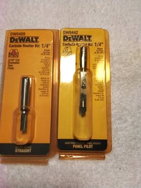 Dw6442 Dewalt 2pc Router Bit Carbite Dw6442. Dw6409 New