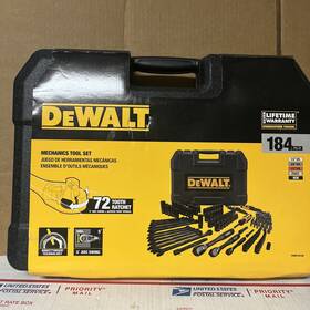 Dwmt45184 Dewalt Black Chrome Mechanics Tool Set 184pcs With Hard Case