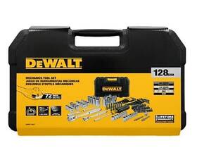 Dewalt Dwmt73621 Metric/sae Mechanics Tool Set With 72 Tooth Ratchet 128 Pc