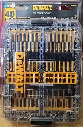 Na355208 Dewalt Flex 2 Inch Torq 40 Pc Screwdriving Bit Set - New Dwaf40pcset