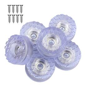 Dgol 601549406942 36 Pcs Stable Screw-in Rubber Table Chair Furniture Feet Leg Pads Protectors