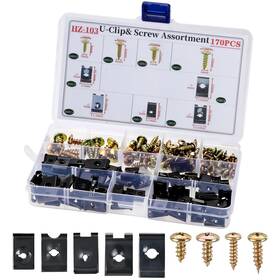 Dharbnt Clips2080 Car Retainer Clips And Fasteners Kit 33 Universal Sizes Nylon Bumper Fend