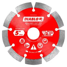 Diablo 744759718242 5 Inch Diamond Segmented Cut-off Discs For Masonry Disc Cut Off Cuts New