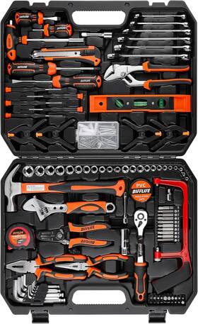 Difflife 445033389341 Profesional Juego De Herramientas Para Reparacion Mecanica Con Caja 240 Piezas