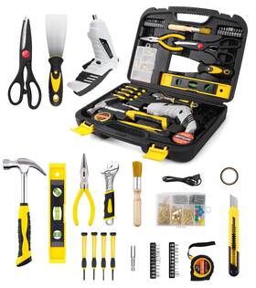 Df-t136 Difflife 136 Piece Tool Set General Household Hand Kit With Plastic Toolbox Stora