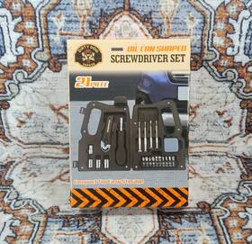 Dirty Dog Garage 810136148794 21 Piece Compact Screwdriver Set Shaped Like Oil Can