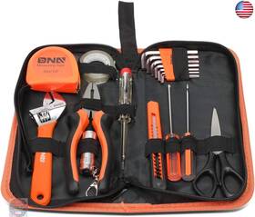 Dna 194286063139 Motoring 18pcs Mechanic Home Repair Tool Set Includes Pliers Wrench Hex