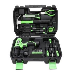 Dna Motoring 194286062996 Tools-00018 Green 27 Pcs 12v Cordless Power Drill Driver Bit Set