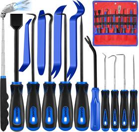 D-15-ts Doaho 15 Pcs Automotive Hook And Pick Tool Trim Removal Set With Scraper Mag