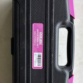 Hy909270 Dolwell 40-piece Pink Household Tool Set Hammer Pliers Screwdriver Hard Case