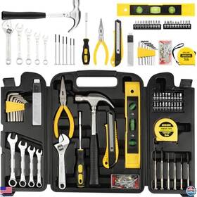 B01ms7lcjy Dowell 90-piece Home Repair Tool Set With Wrenches And Plastic Storage Case