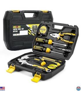 B01n7sc2vq Dowell 10-piece Mini Tool Kit Set Portable Hand Tools For Home Repair With Storage