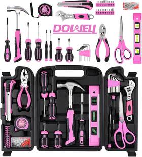 Hy090123 Dowell 123pcs Pink Tool Kit For Women Girls Ladies With Box