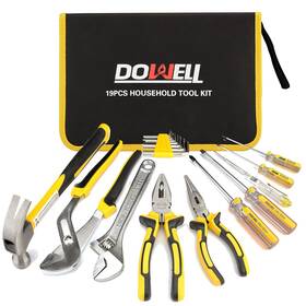 Hyt19 Dowell Tool Set Kit 19-piece Household Pliers Screwdriver S