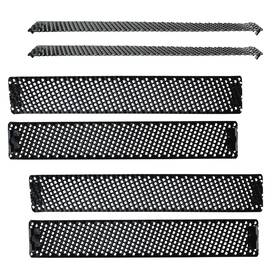 Dura-gold 840234517161 10-inch Flat Standard Cut Replacement Blade Pack Of 6 - Black