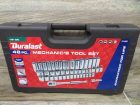 61-250 Duralast 1/2in Drive Ratchet And Socket Sae/metric Tool Set - 48 Piece