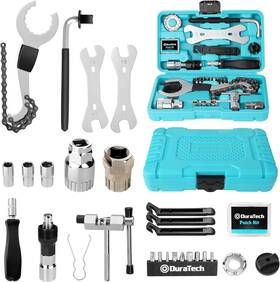 Dt701106au Duratech 31 Pieces Bicycle Tool Kit Complete Bike Repair With Storage Box