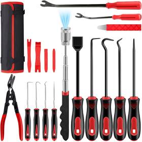 Dwh 605556731967 18 Pcs Precision Pick And Hooks Set Auto Body Tool Kit With Scraper Teles