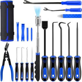 Dwh 605556731974 18 Pcs Precision Pick And Hooks Set Auto Body Tool Kit With Scraper Tele