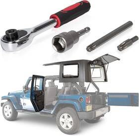 E-cowlboy 427046748254 Hard Top And Door Removal Torx Set Tool Kit For 2007-2024 Jeep Wrangler Jk