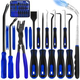 Eakde011r Eaukar 17pcs Hook And Pick Tool Set With Scraper Auto Clip Removal Plier Fastener Re