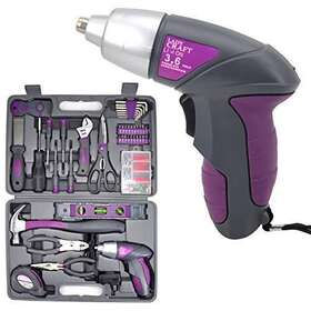 Ebaney 738956754356 Uniteco 44pcs 3.6v/4v Cordless Screwdriver Tool Kit Set Pink Color Tools Lady