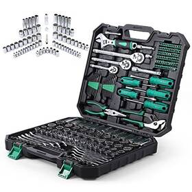 Xzppzcolatschgsiimpepal17 Ecoexplorer 213 Pieces Mechanics Tool Set General Assorted Sae/metric Sockets And
