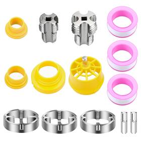 Eeekitonline 616361646261 Pvc Thread Maker Tool Electric Drill Pipe Threader Plumbing With 3 Dies Tape