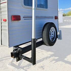 Eez Rv Products 300481427243 Starlink Flag Pole Frame/hitch/bumper Mount 3 In 1 Usa