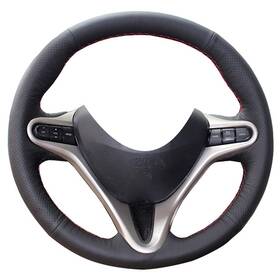 Qc-civic8th-0001 Eiseng Qc-civic8th-0001#2 Steering Wheel Cover For 3 Spokes 8th Honda Civic 2007 2008 2009 2010