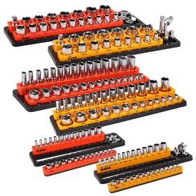 Ed70035 Elead Magnetic Socket Organizer Set - Durable 1/2 1/4 3/8 Inch Drive Holder Tool