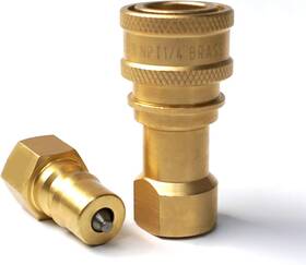 Electronics 445052881802 1/4 Inch Npt Thread Iso B Carpet Extractor Brass Quick Connector Coupler