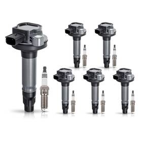 Ena780511606781005206 Ena Set Of 6 Ignition Coil Pack Platinum Spark Plug 3.5l 3.7l Compatible Wi